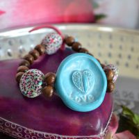 studio1world bahai inspired art - Virtue bracelet LOVE